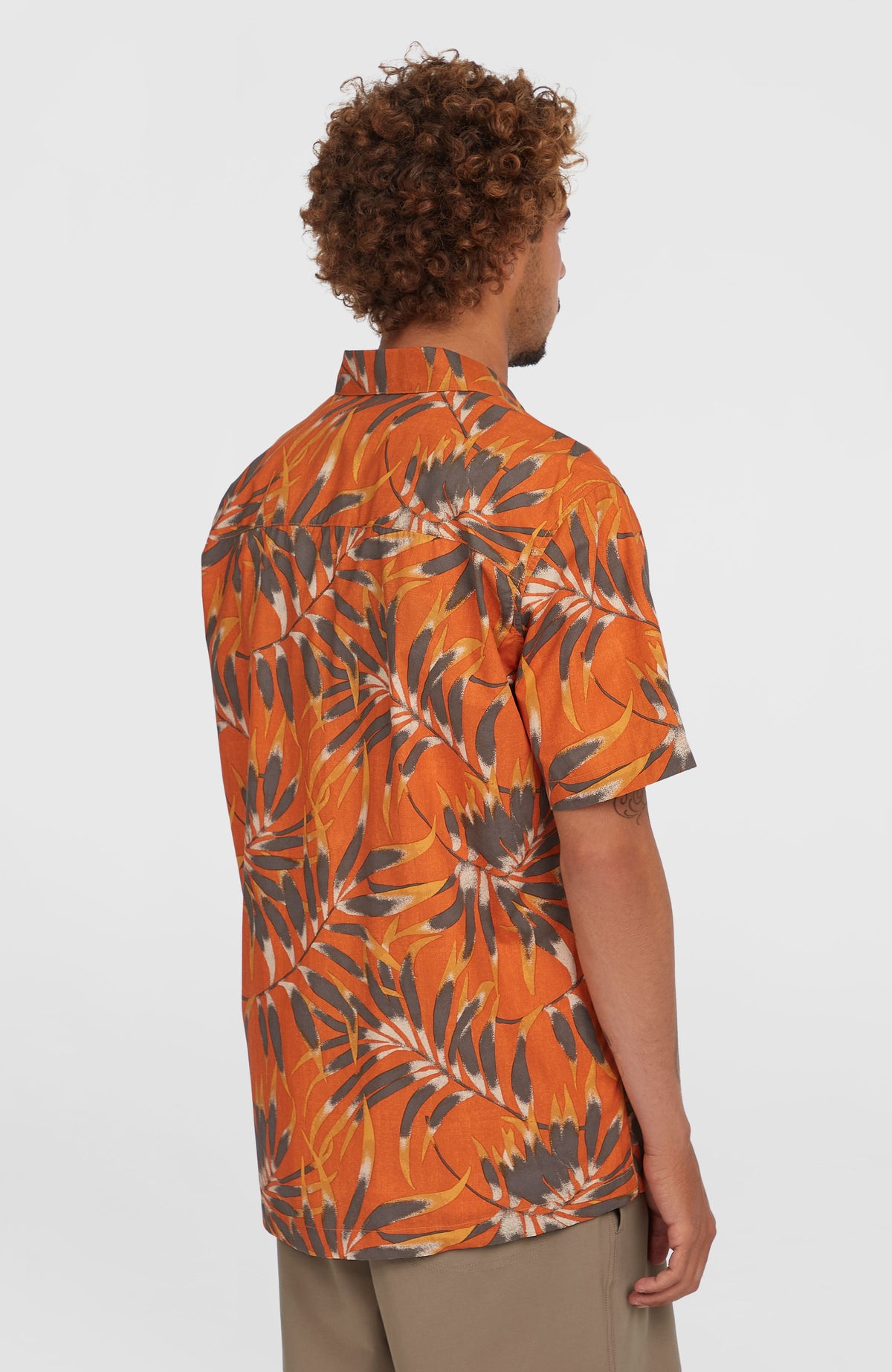 Chemise Print | Orange Dipped Leaves
