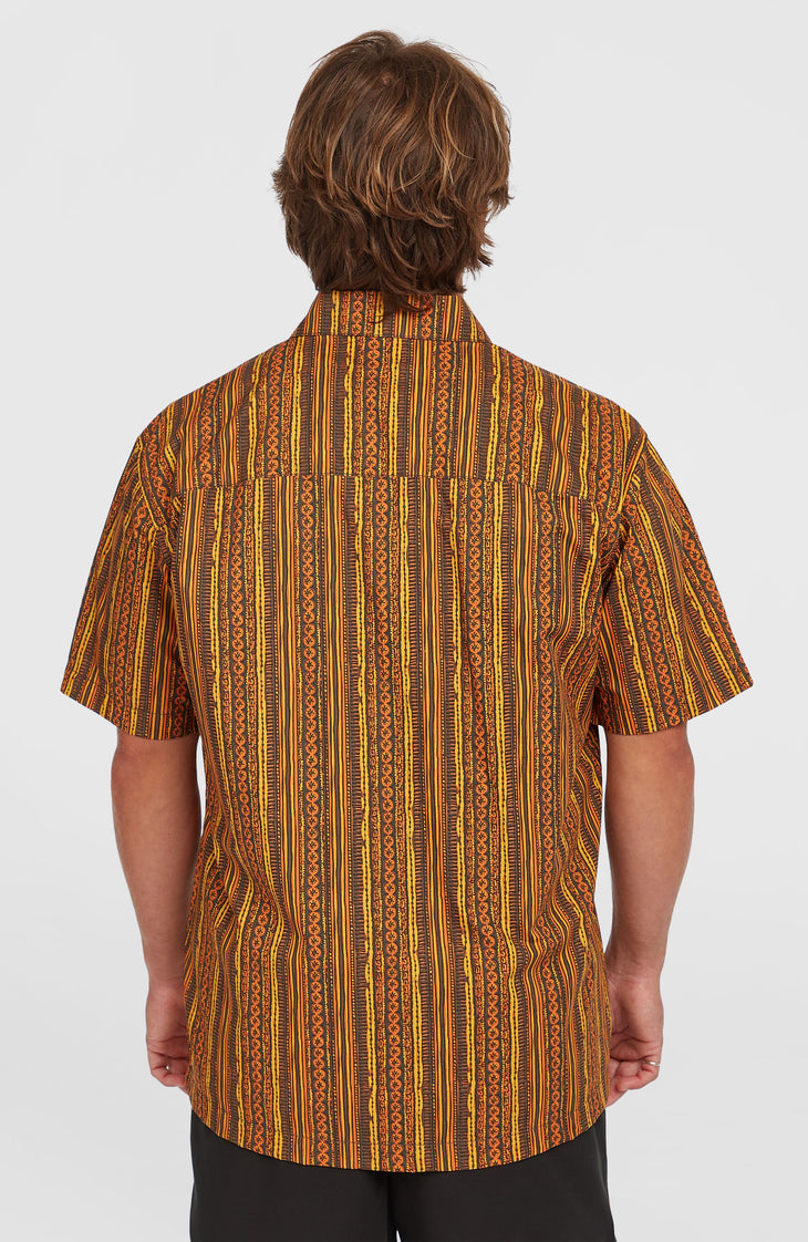 Chemise Print | Orange Pressed Lines