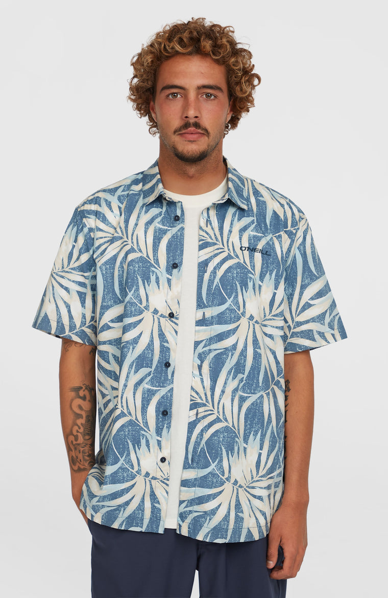 Chemise Print | Blue Dipped Leaves Chemise Print | Blue Dipped Leaves