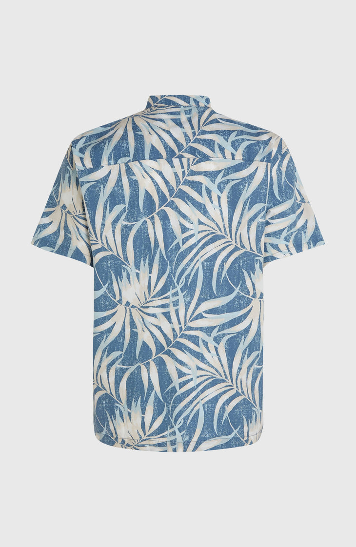 Chemise Print | Blue Dipped Leaves