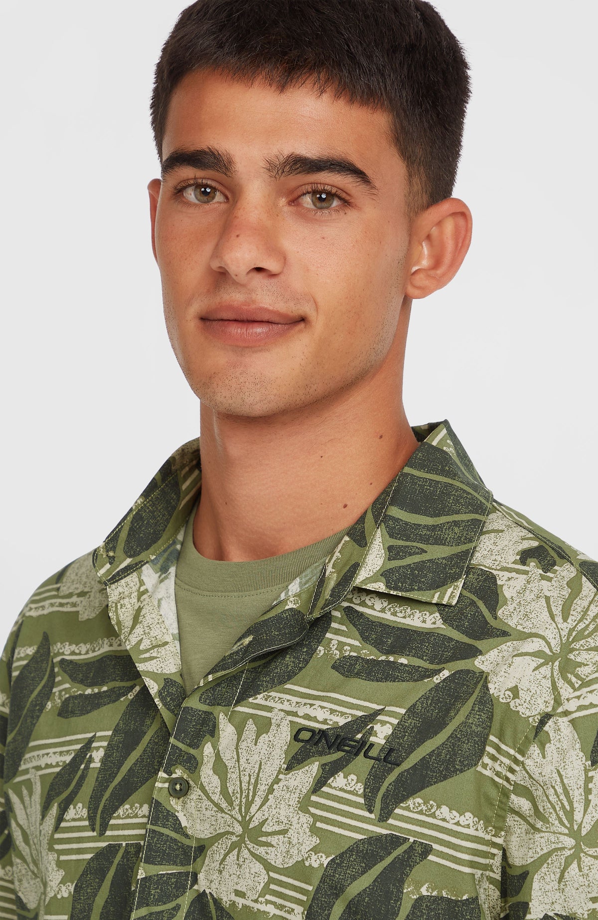 Chemise Print | Green Dusty Flower