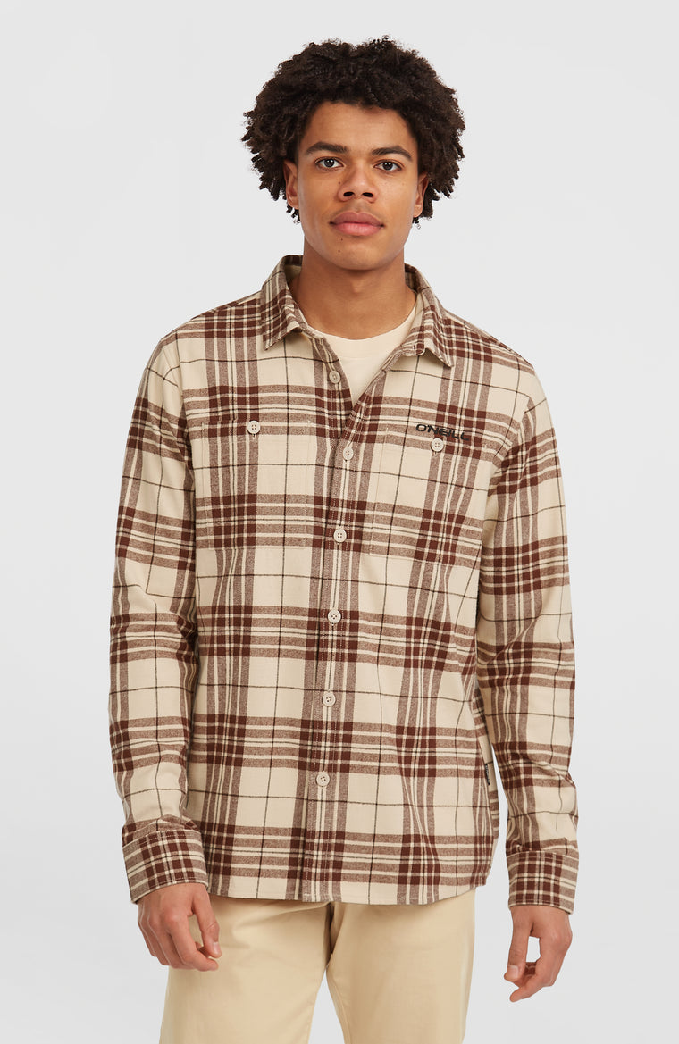 Chemise Must-Have en flanelle | Beige Flannel Check Chemise Must-Have en flanelle | Beige Flannel Check