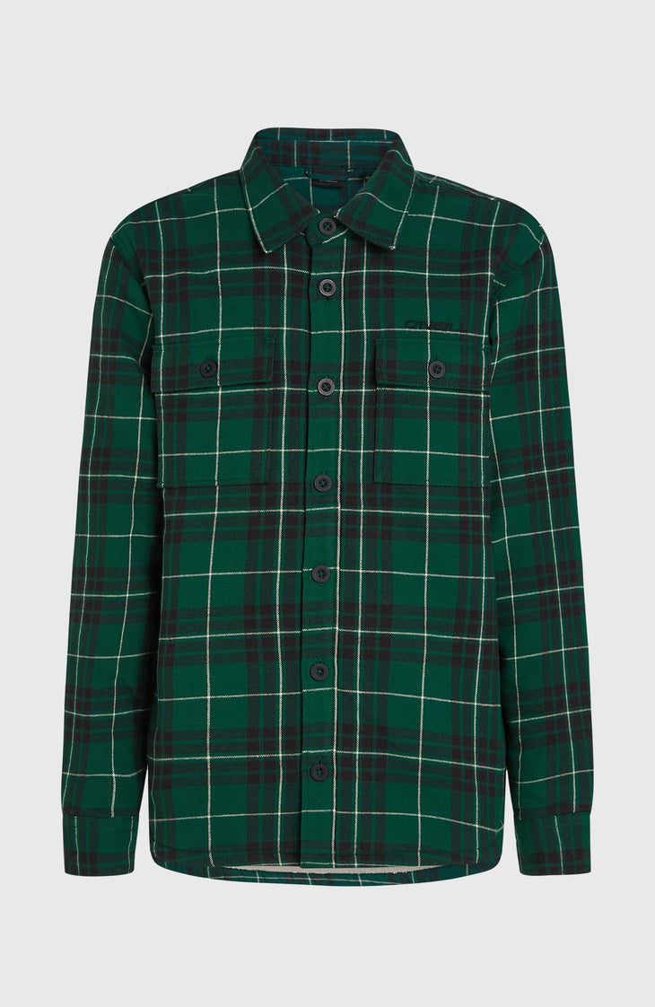 Chemise Must-Have doublée en polaire | Green Flannel Check