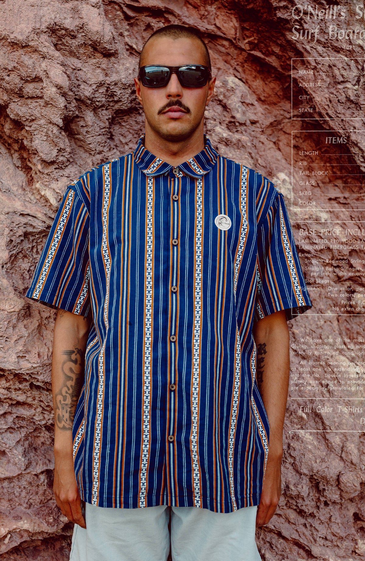 Chemise jacquard O'Riginals | Blue Originals Jstripe