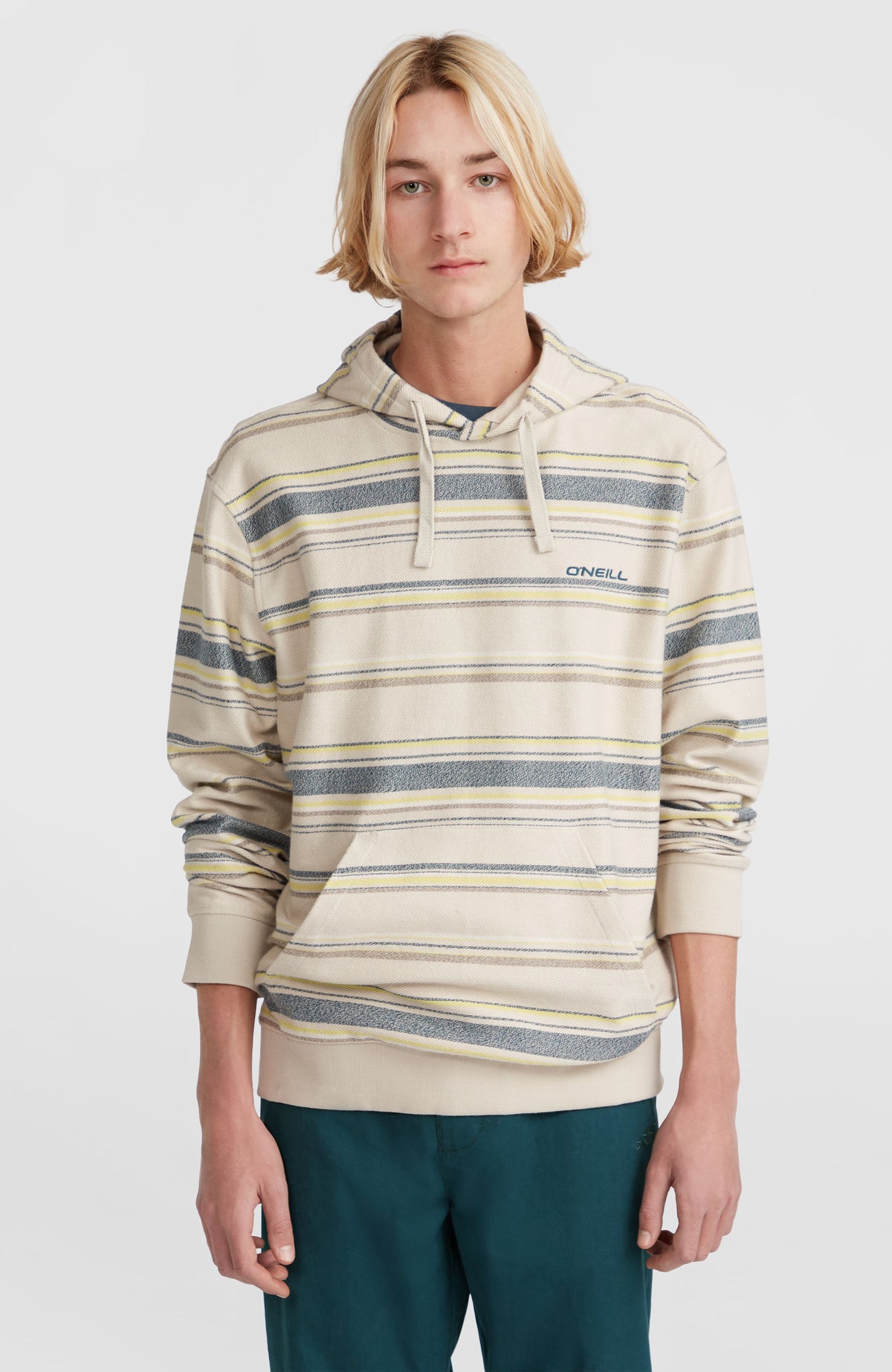 Sweat à capuche Bavaro | Grey Vintage Stripe