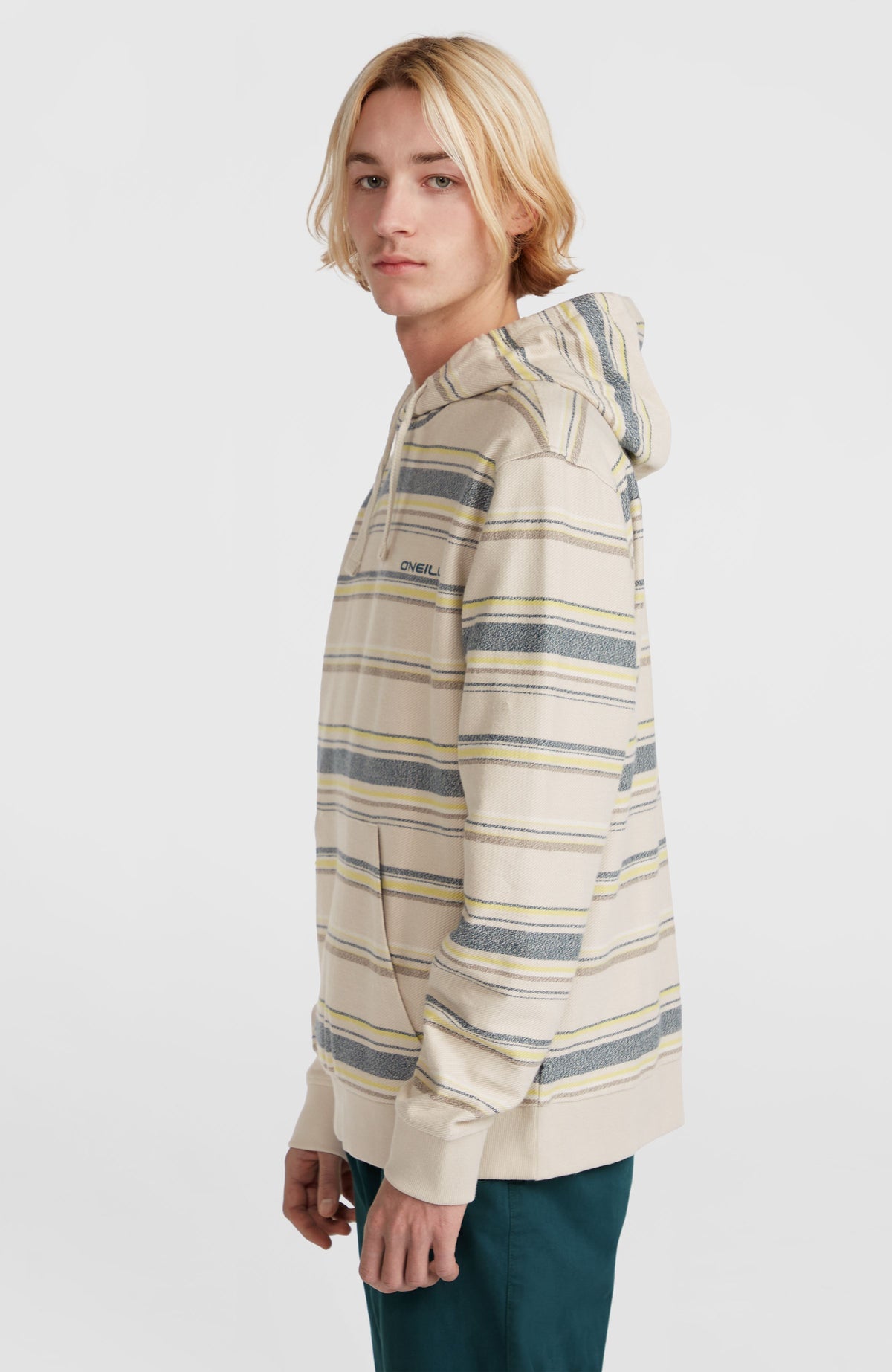 Sweat à capuche Bavaro | Grey Vintage Stripe