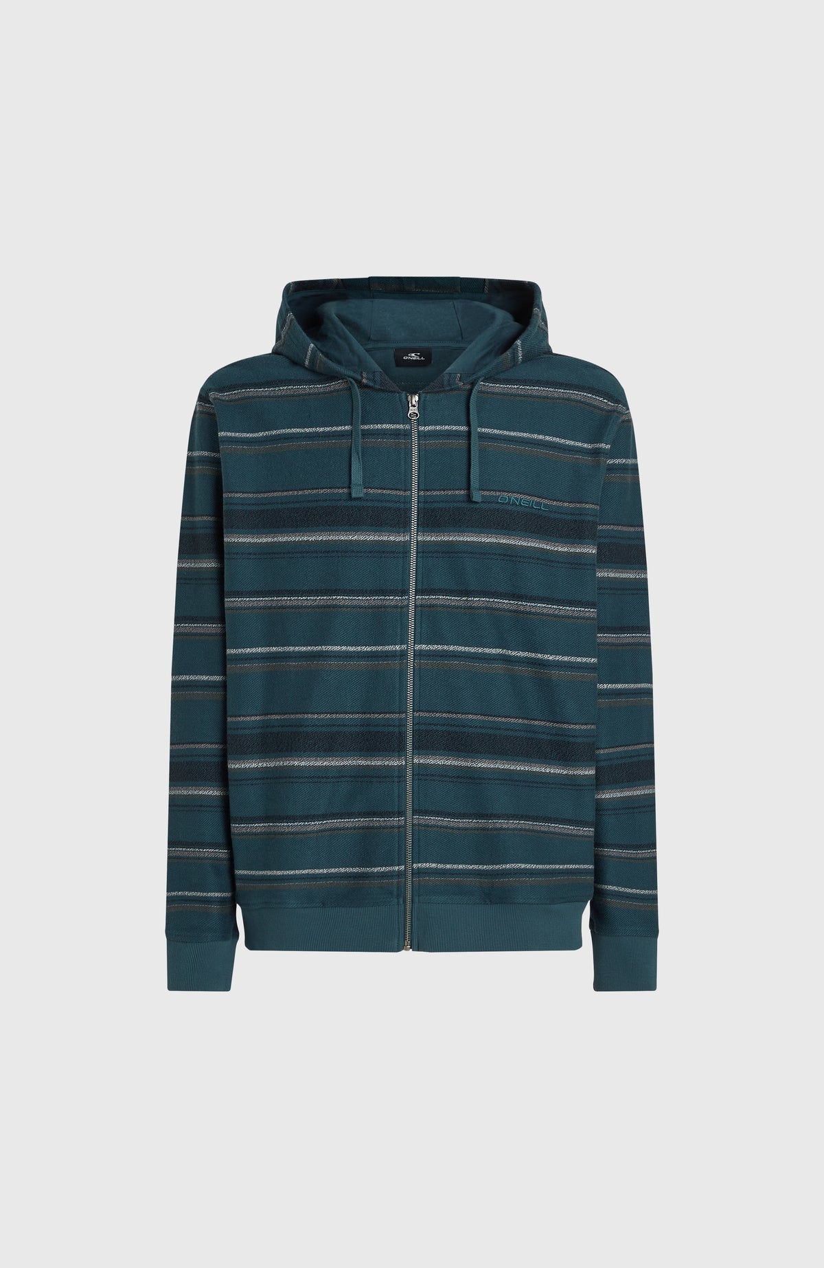 Sweat à capuche Bavaro à zip intégral | Blue Ikat Stripe