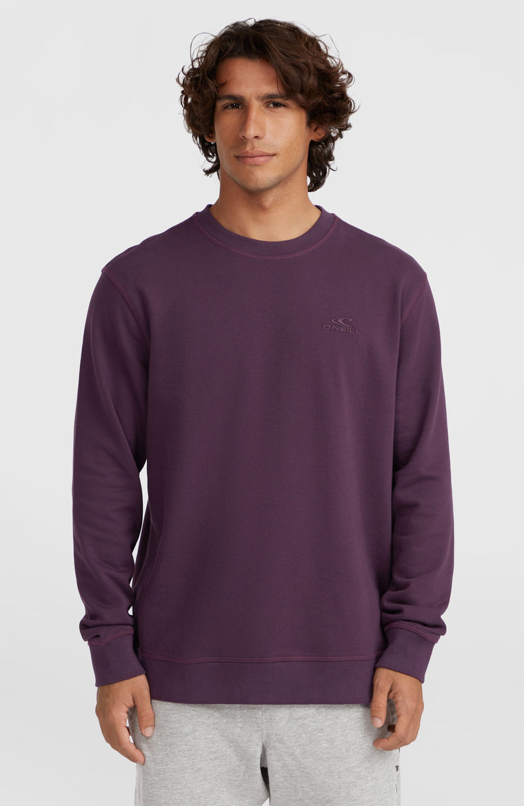 Sweatshirt à col rond Small Logo | Aubergine Sweatshirt à col rond Small Logo | Aubergine