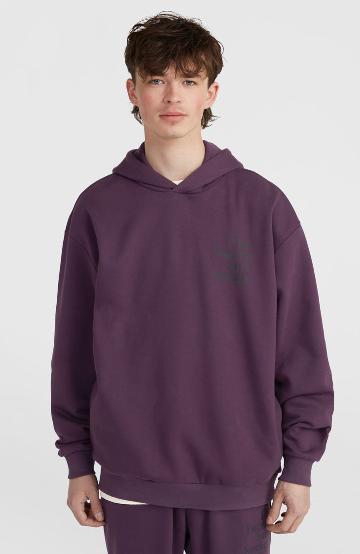 Sweat à capuche Future Surf Society | Aubergine