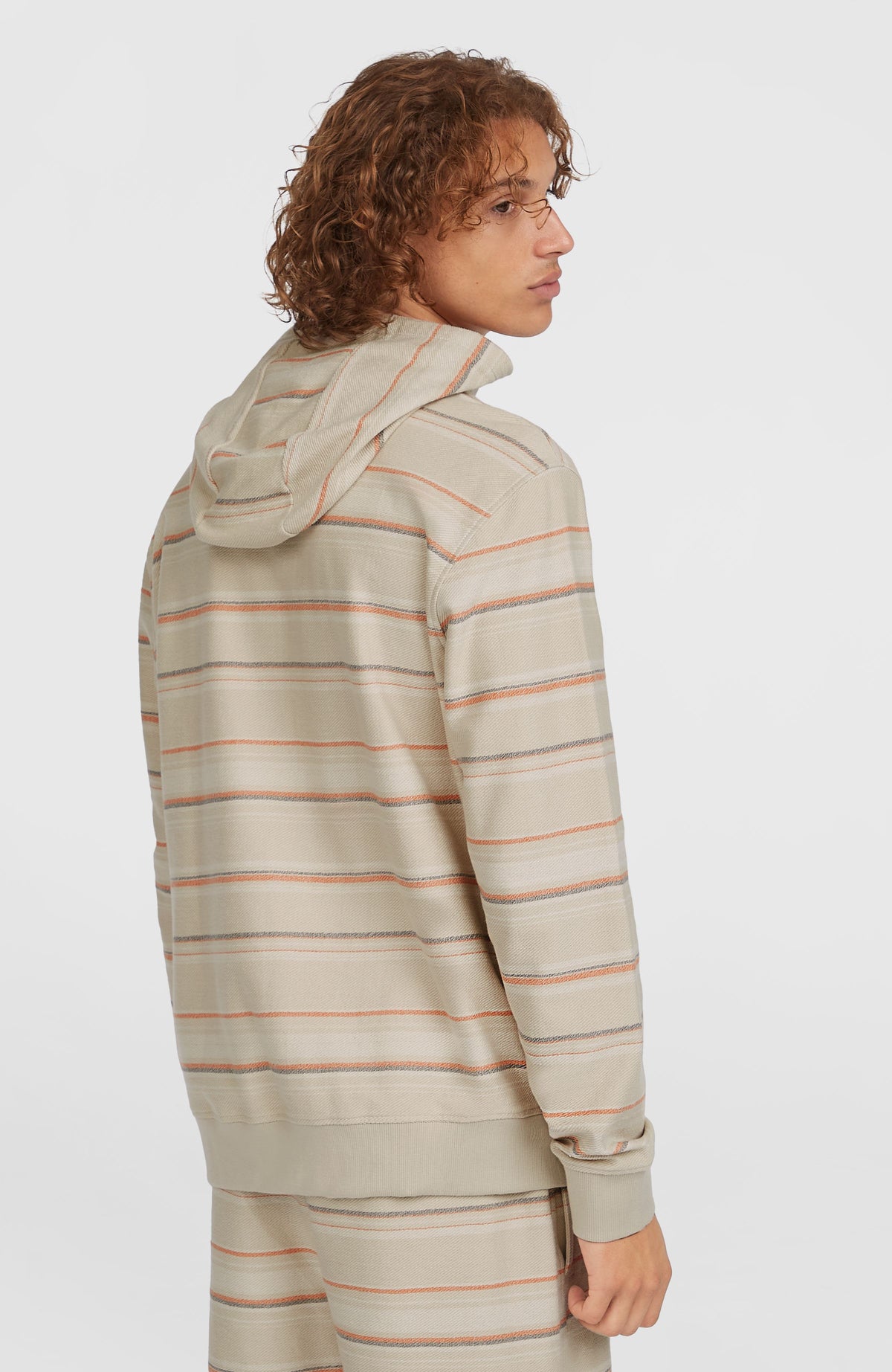 Sweat à capuche Bavaro | Beige/Orange Bavaro Stripe