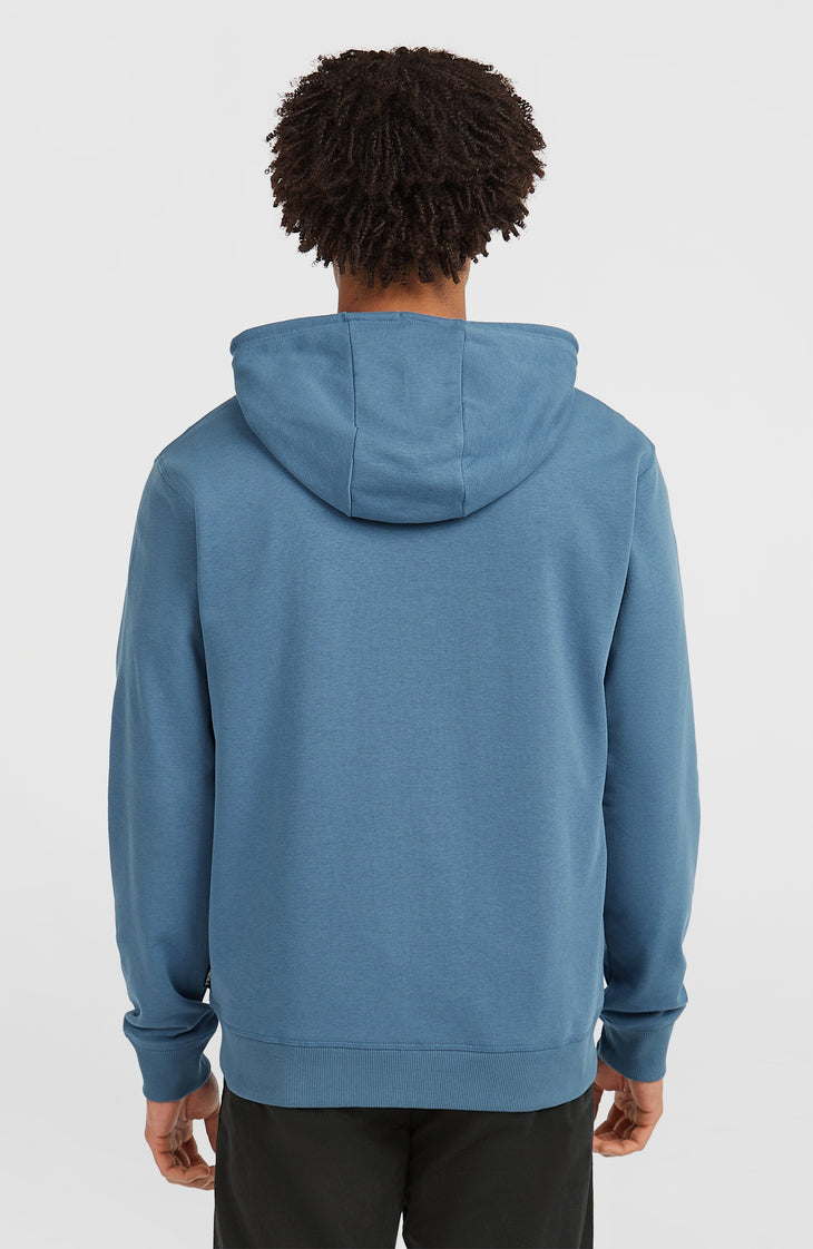 Sweat à capuche et zip intégral Small Logo | Mozart Blue