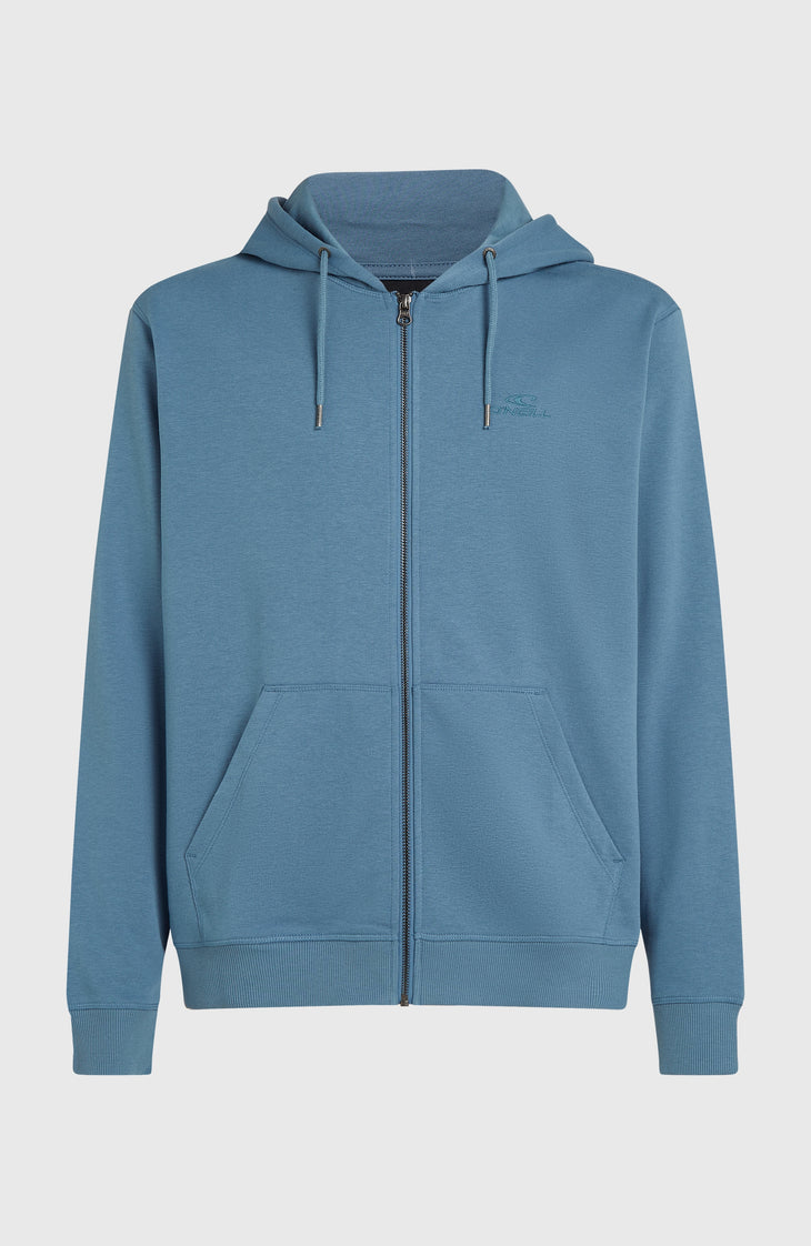 Sweat à capuche et zip intégral Small Logo | Mozart Blue