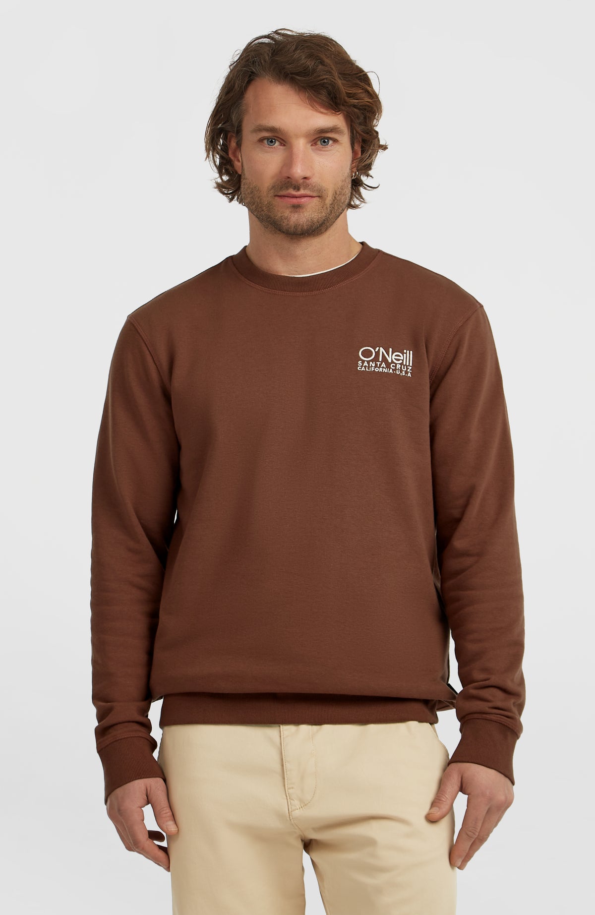 Sweatshirt à col rond Original Cali Logo | Hazel Spice