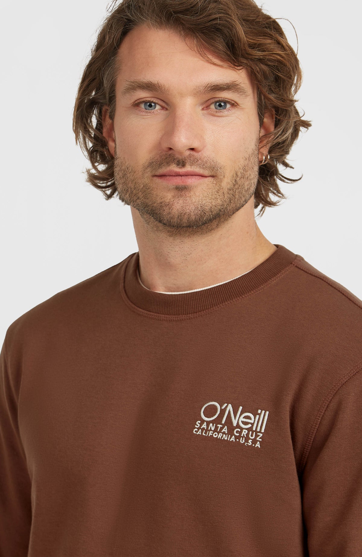 Sweatshirt à col rond Original Cali Logo | Hazel Spice
