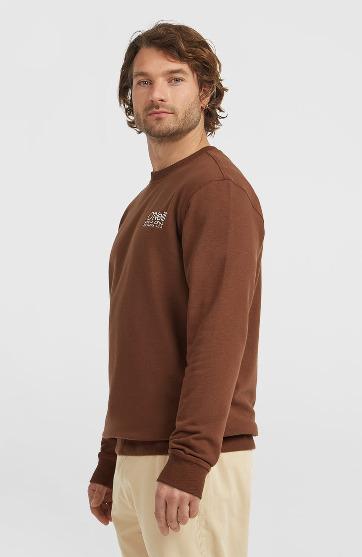 Sweatshirt à col rond Original Cali Logo | Hazel Spice