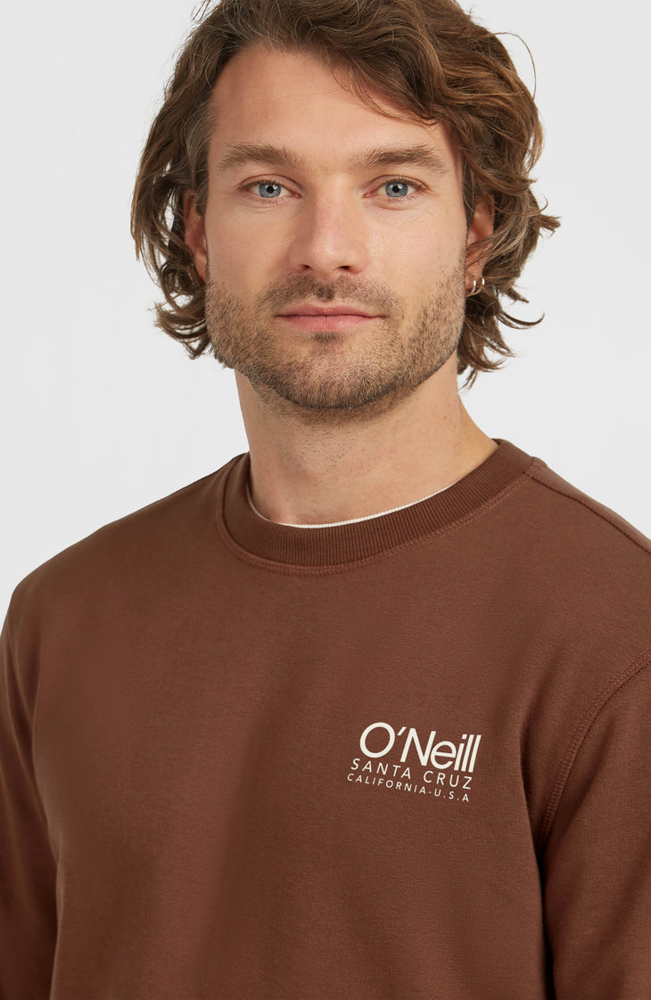 Sweatshirt à col rond Original Cali Logo | Hazel Spice