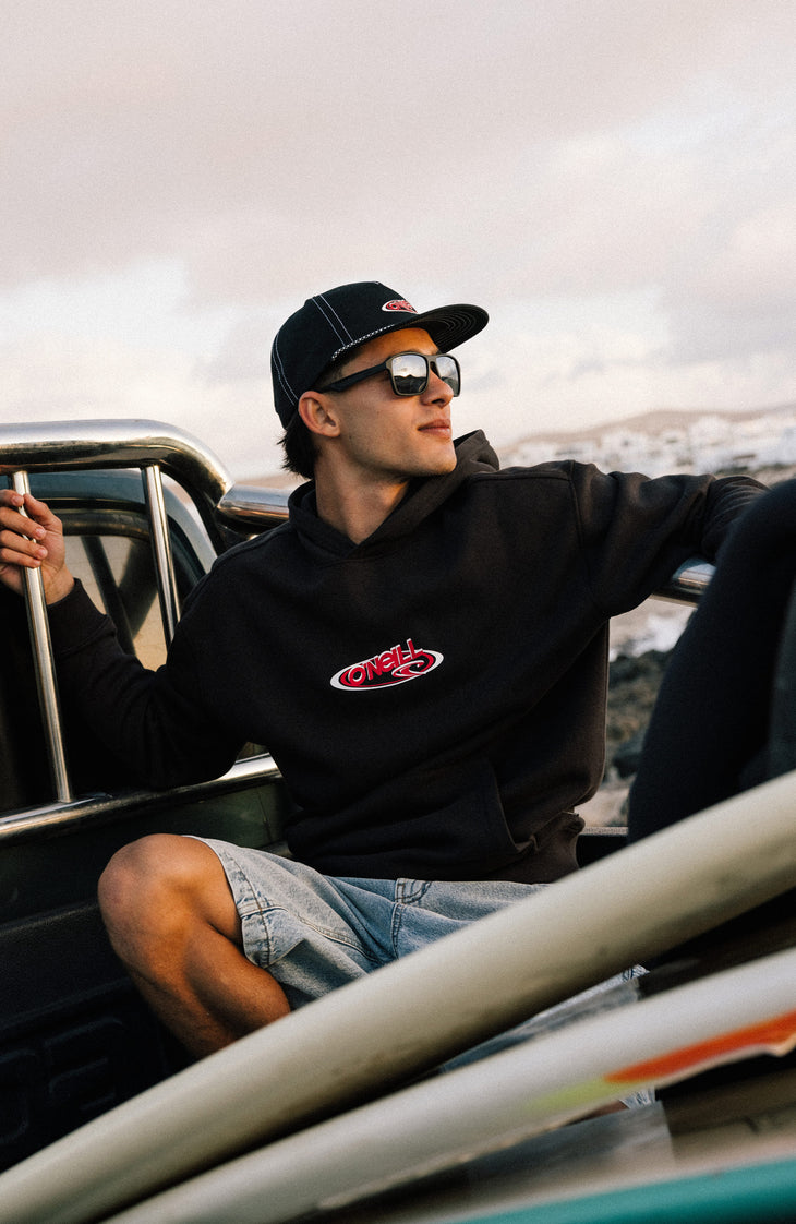 Sweat à capuche Essentials 90s Logo | Black Out