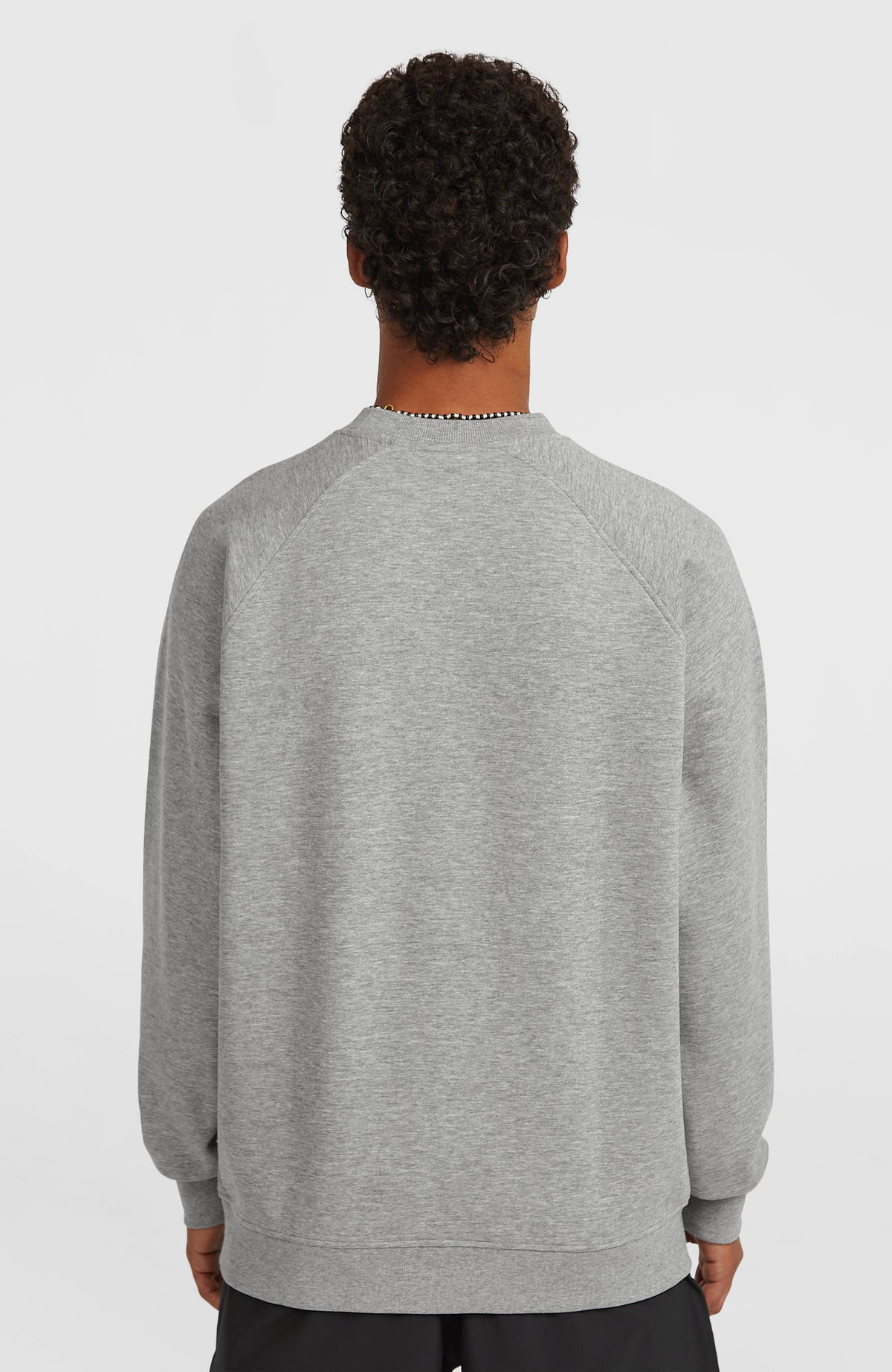 Sweatshirt à col rond Essentials 90s Logo | Silver Melee