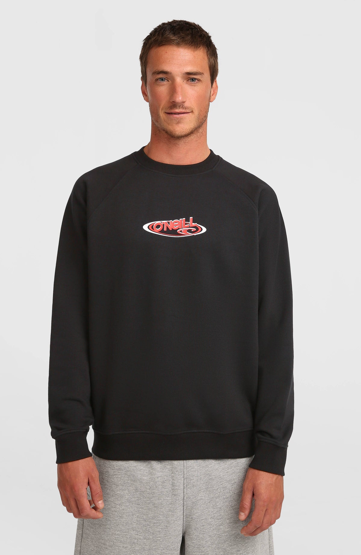 Sweatshirt à col rond Essentials 90s Logo | Black Out