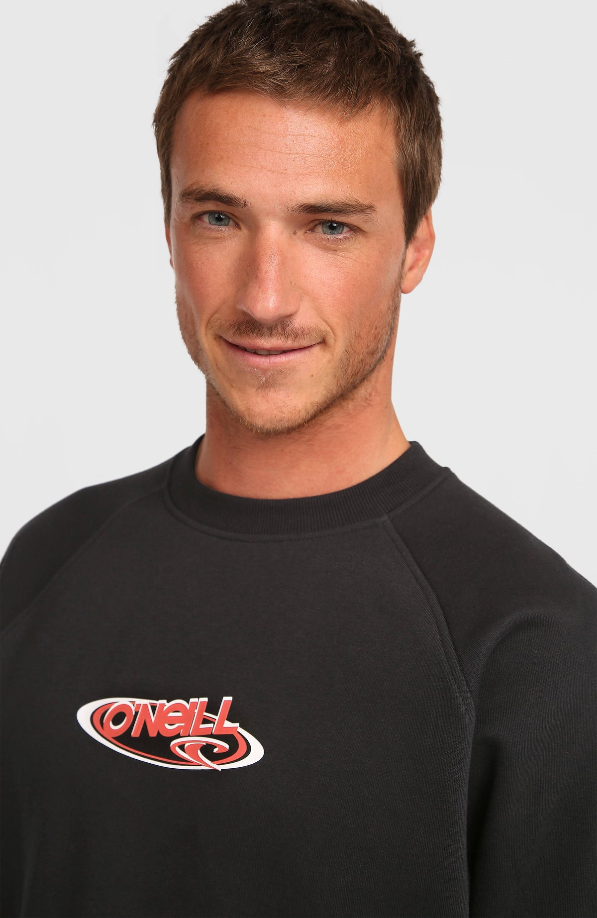 Sweatshirt à col rond Essentials 90s Logo | Black Out