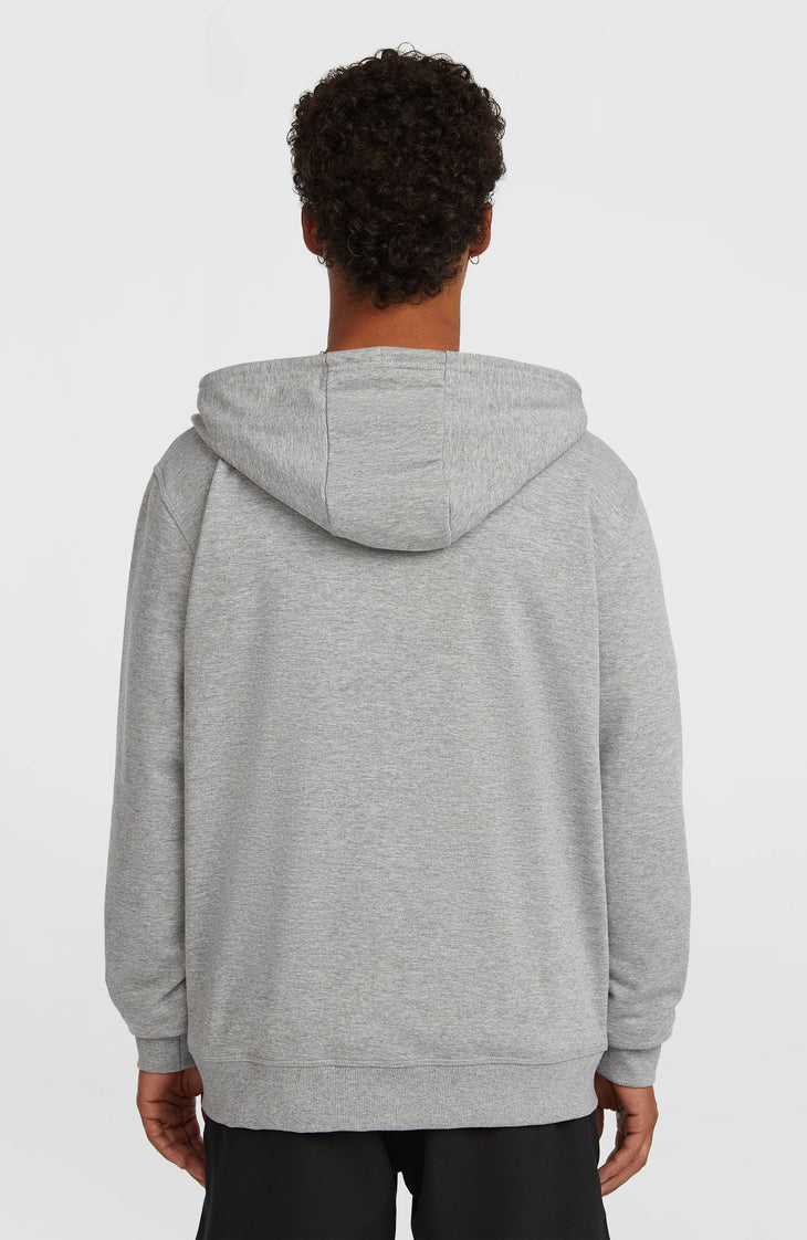 Sweat à capuche et zip intégral Small Logo | Silver Melee