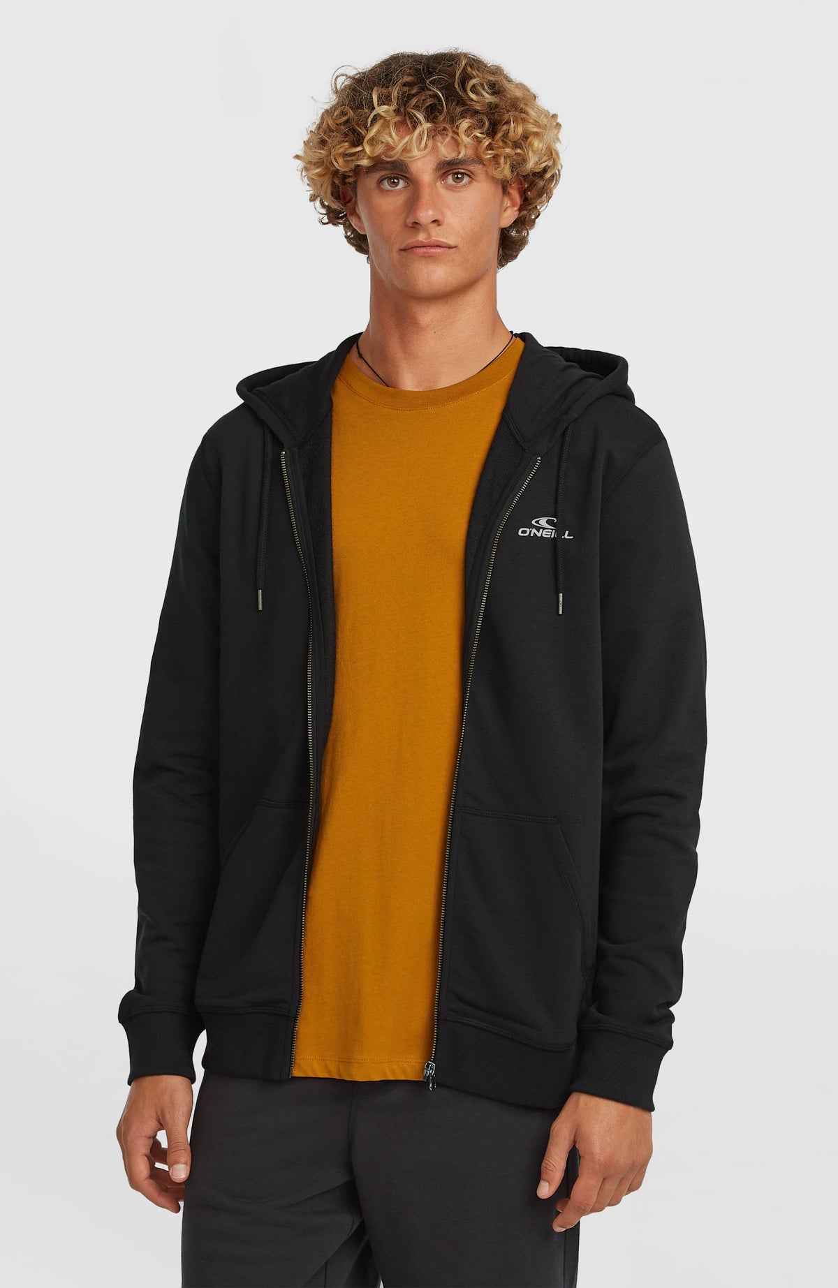 Sweat à capuche et zip intégral Small Logo | Black Out