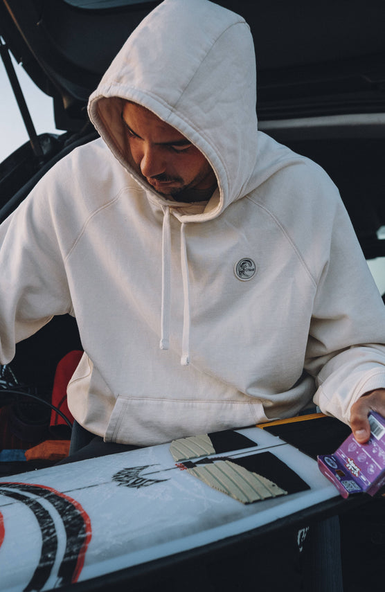 Sweat à capuche O'Riginals Badge | Linen White