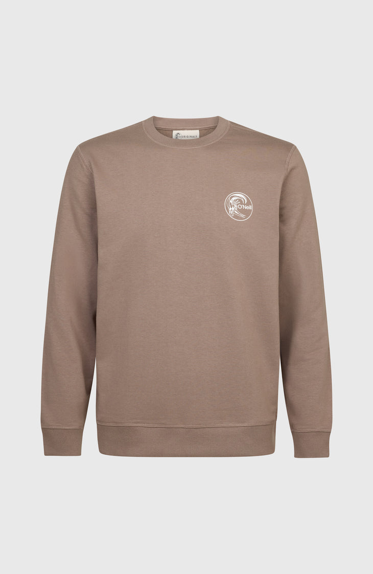 Pull O'Riginals Chest Print Crew | Pure Cashmere
