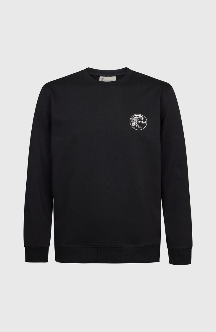 Pull O'Riginals Chest Print Crew | Black Out