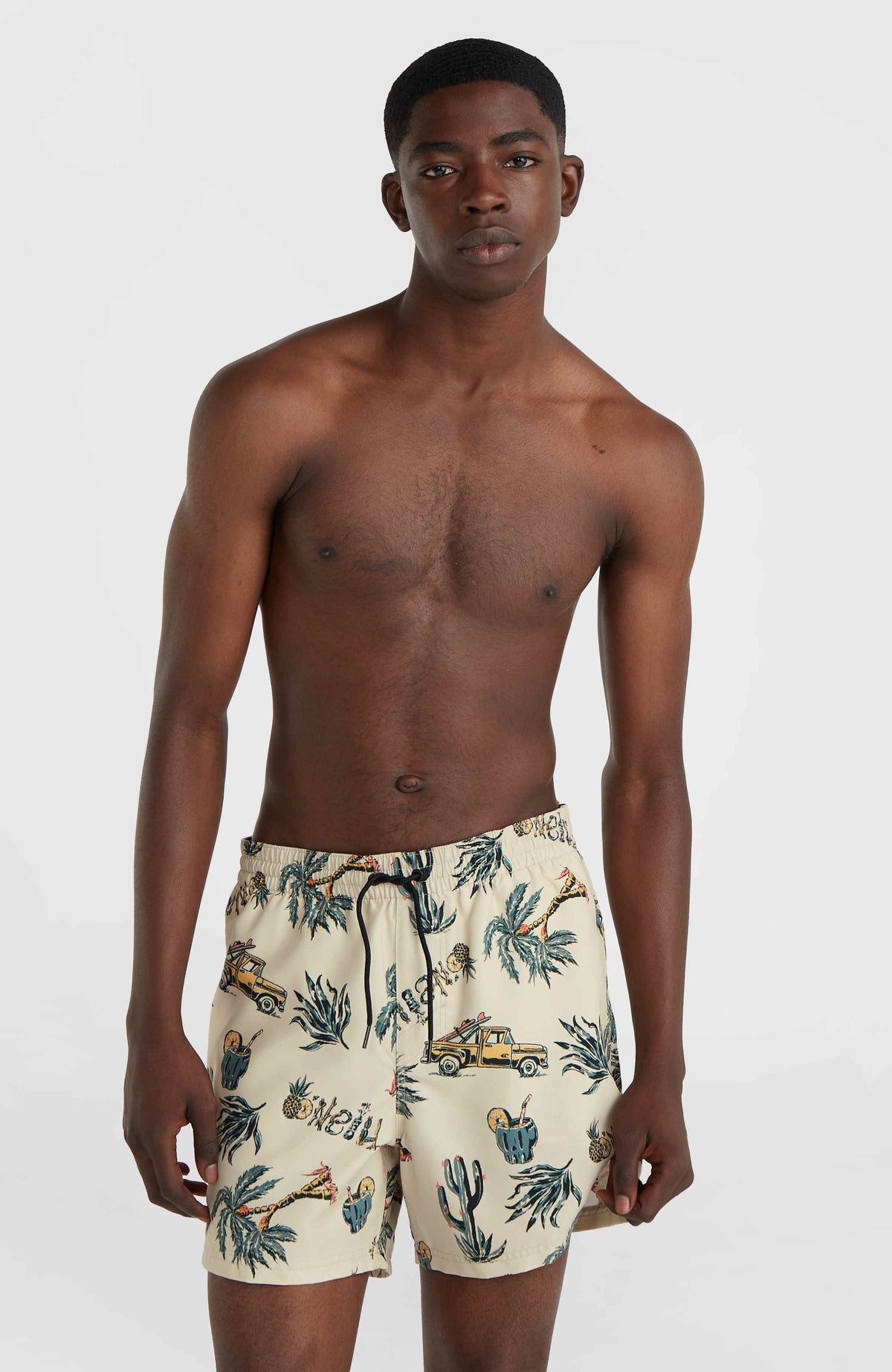 Short de bain Mix and Match Cali Print 15'' | Beige Venice Beach