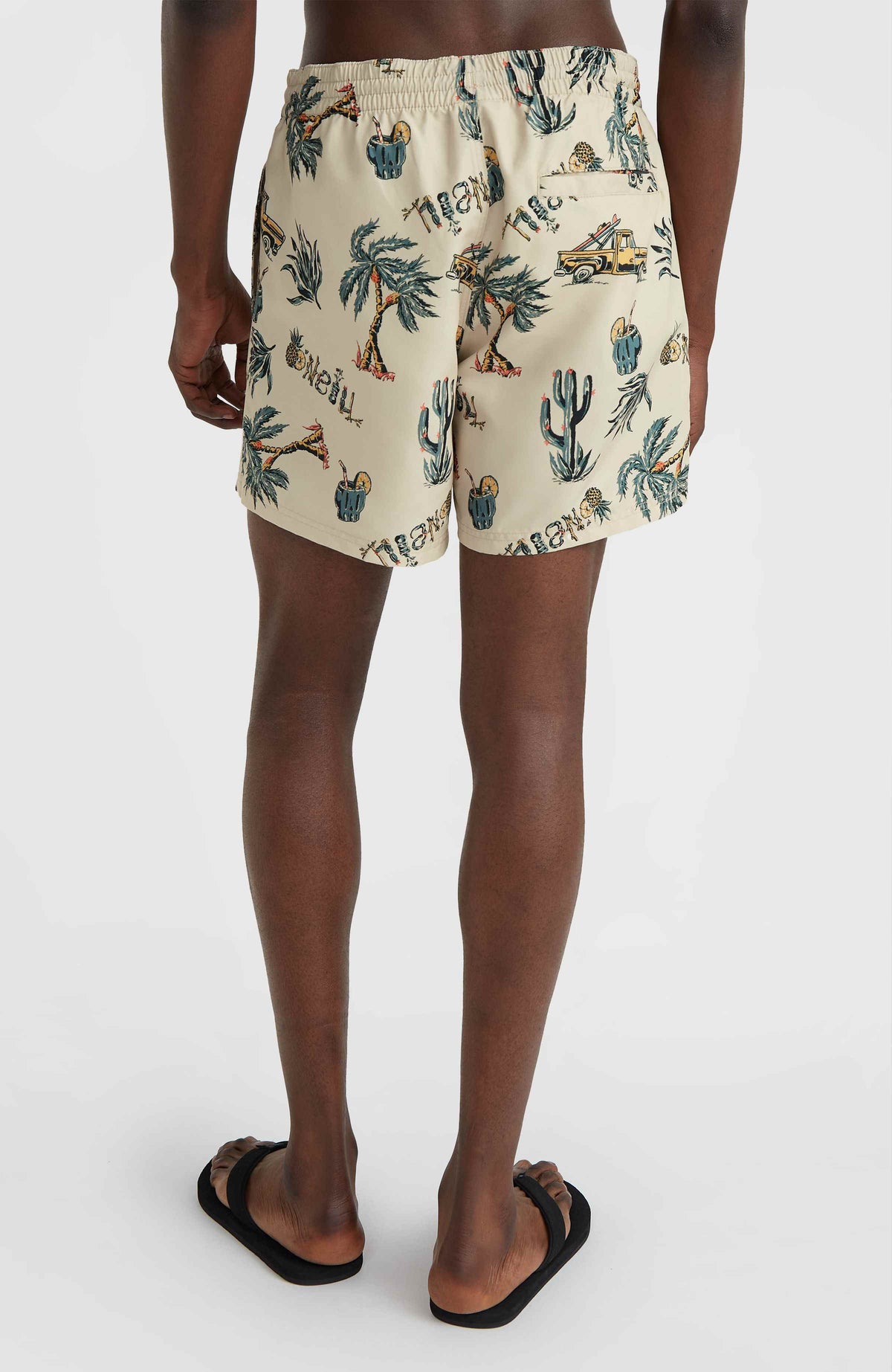 Short de bain Mix and Match Cali Print 15'' | Beige Venice Beach