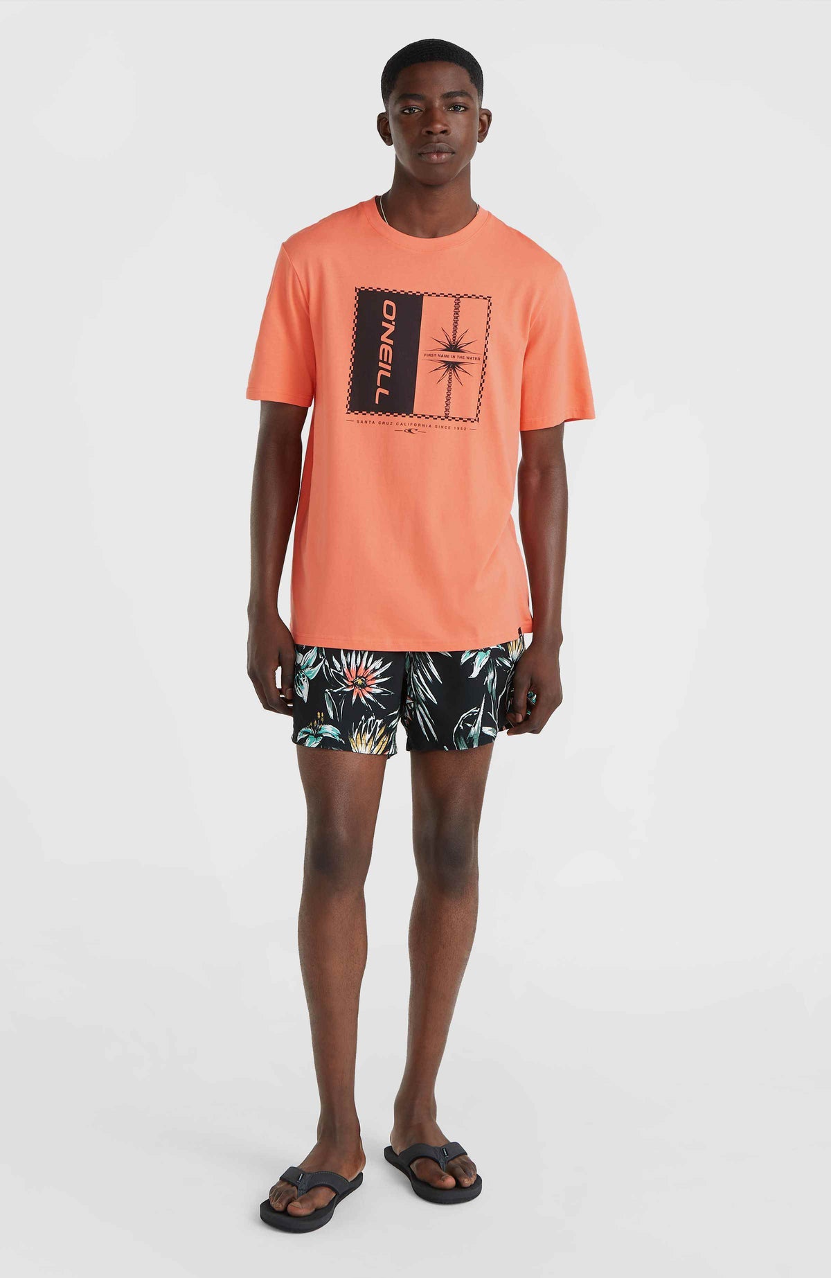 Short de bain Mix and Match Cali Print 15'' | Black Tropicana