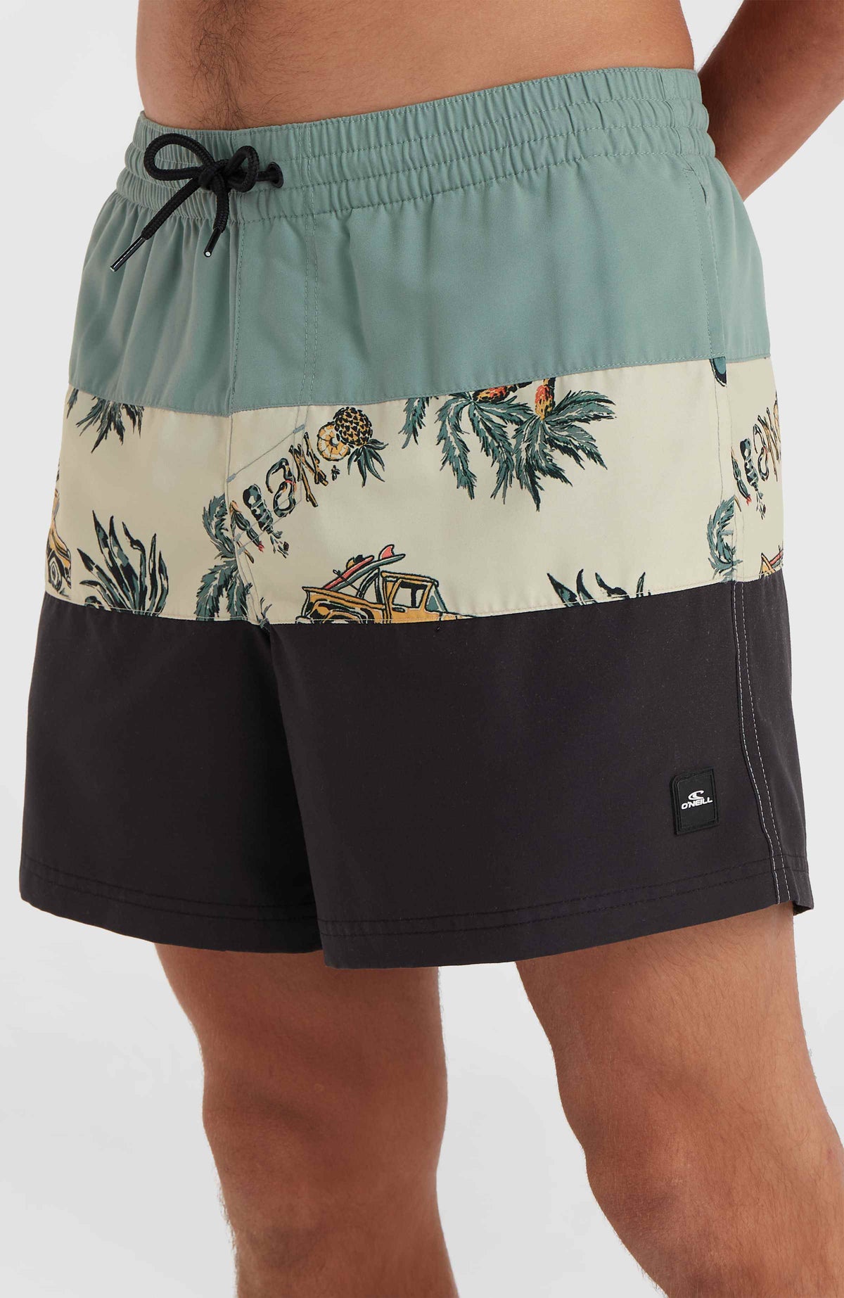Short de bain Mix and Match Cali Block 15'' | Beige Venice Beach