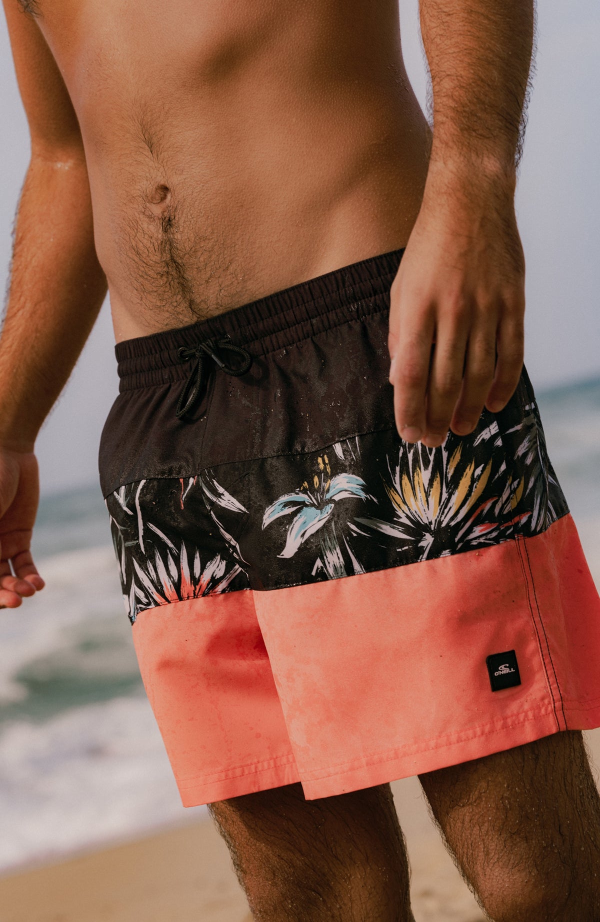 Short de bain Mix and Match Cali Block 15'' | Black Tropicana
