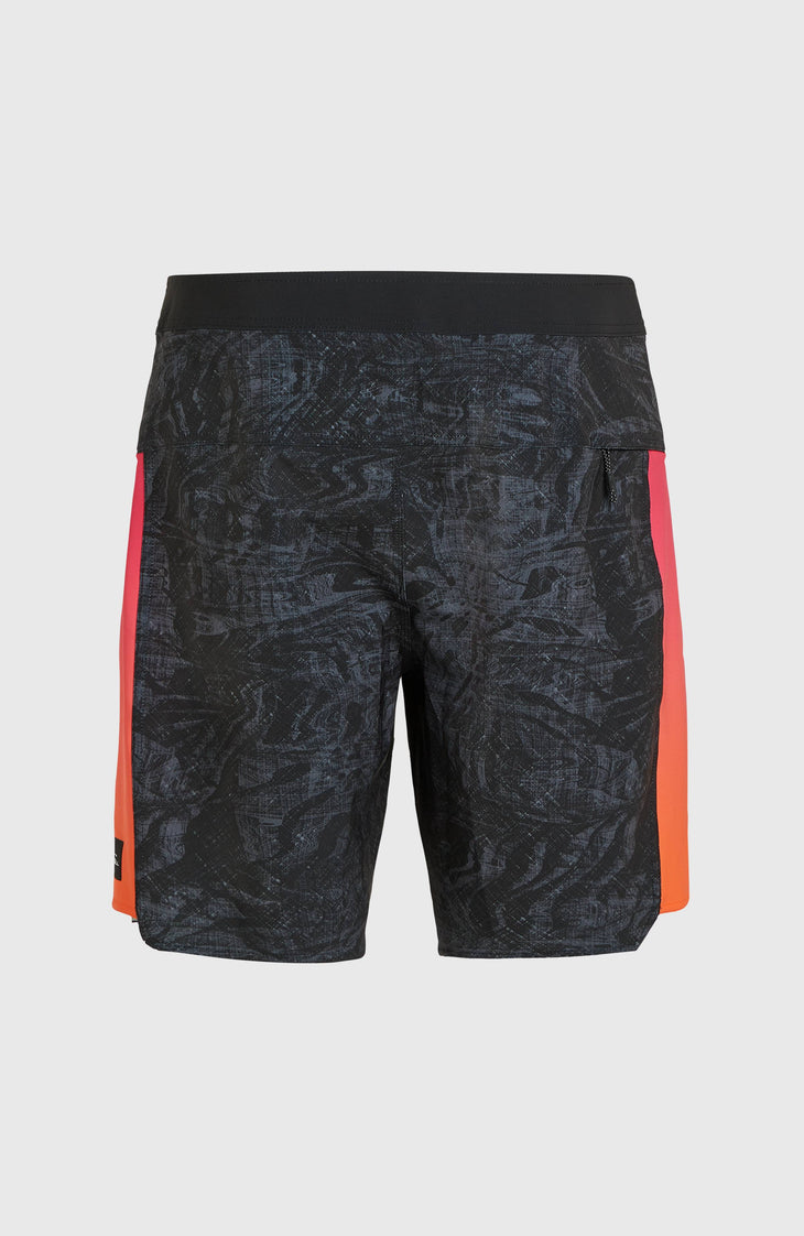 Boardshort Hyperfreak Tech Panel 19 | Black Pink/Orange Panel