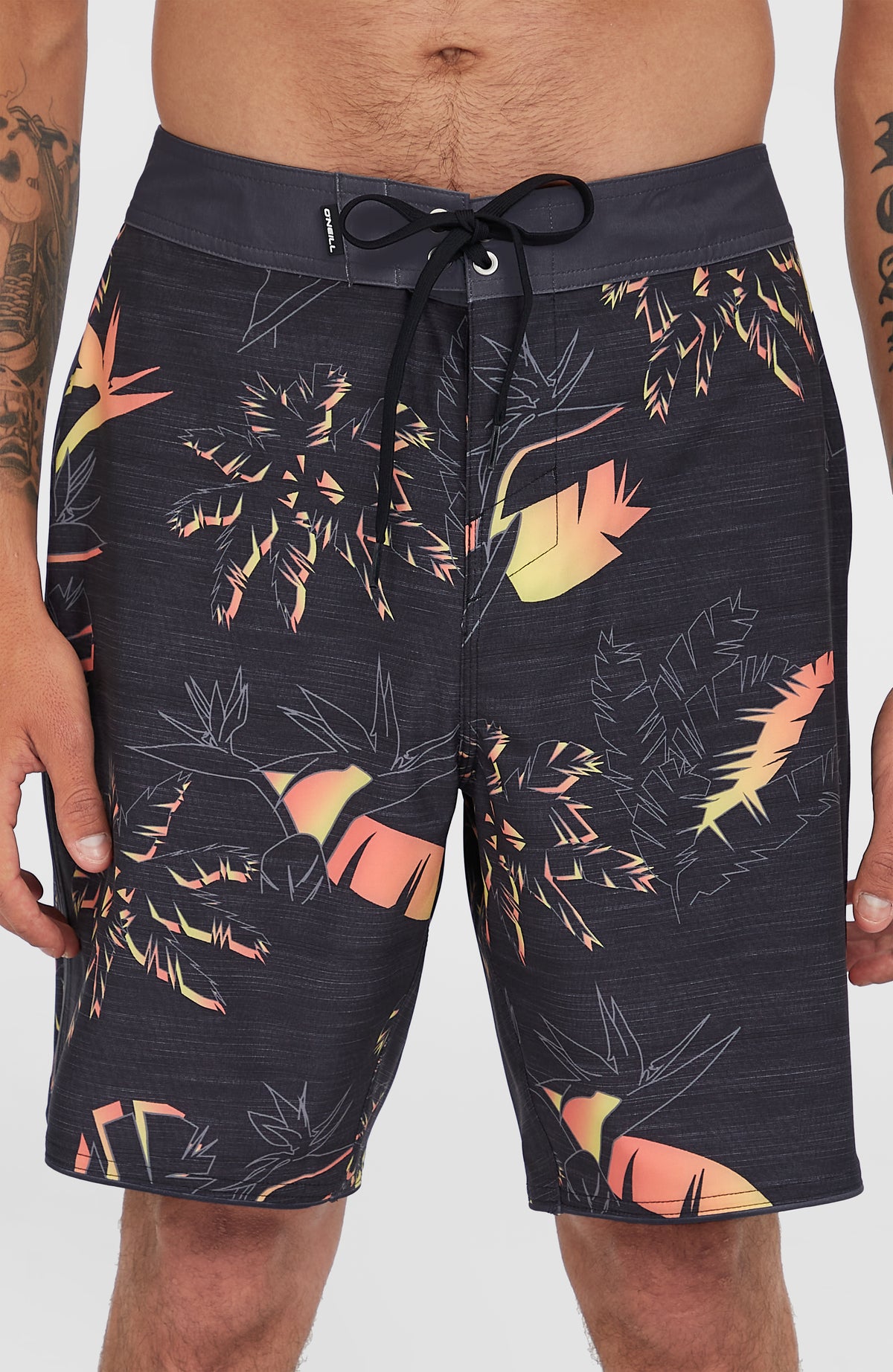 Boardshort Hyperfreak Mysto Scallop 19 | Black Mysto Scallop