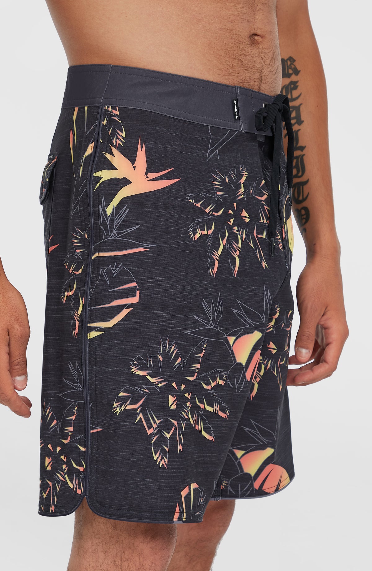 Boardshort Hyperfreak Mysto Scallop 19 | Black Mysto Scallop