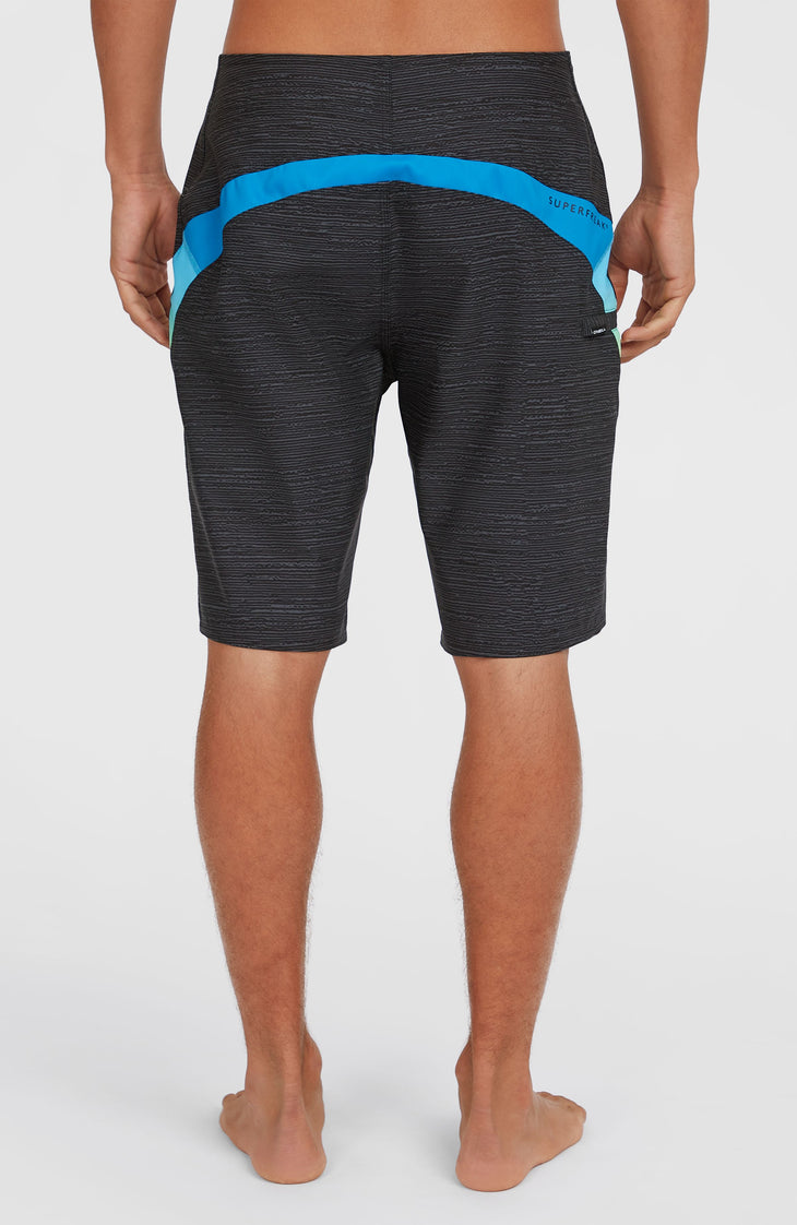 Boardshort Superfreak Mysto 20 | Black Multi Colour Panel