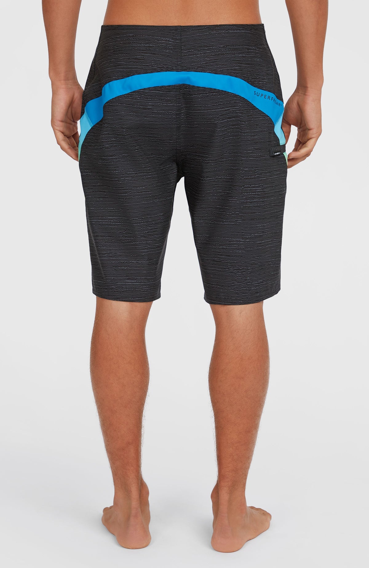 Boardshort Superfreak Mysto 20 | Black Multi Colour Panel