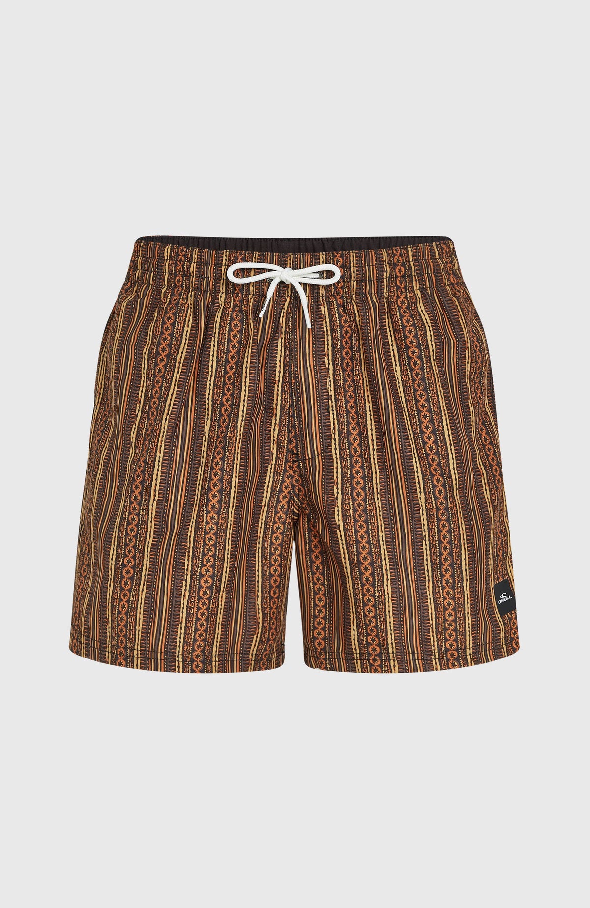 Short de bain Cali Print 15'' | Orange Pressed Lines