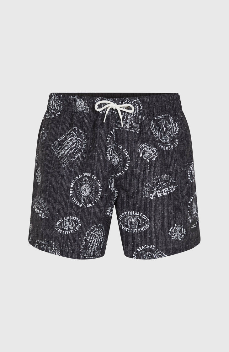 Short de bain Cali Print 15'' | Black Mystical