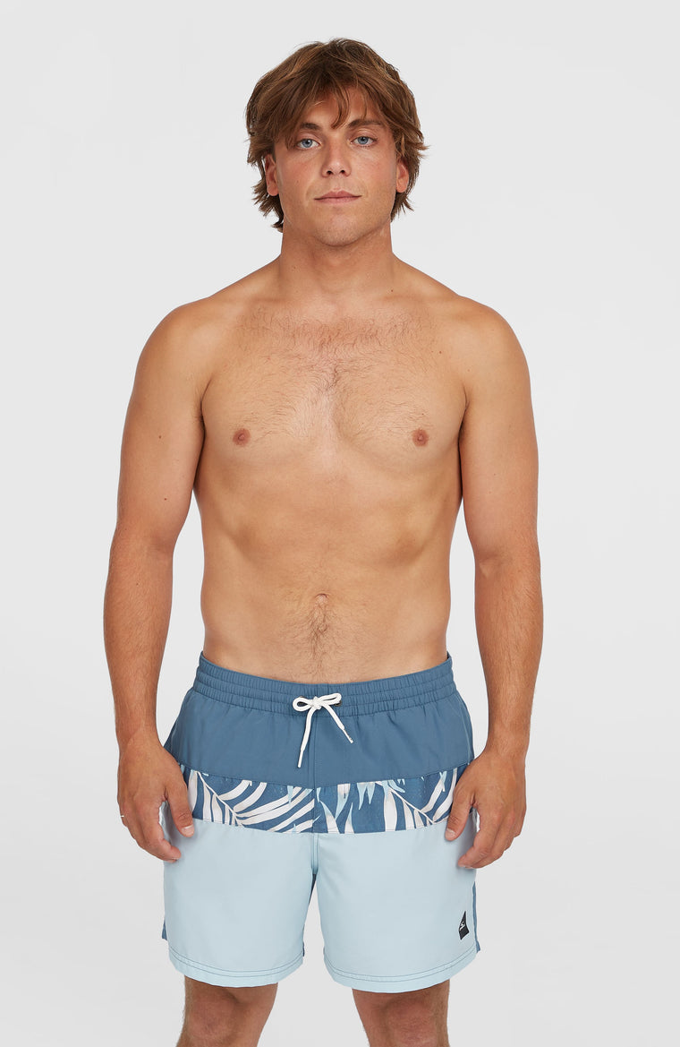 Short de bain Cali Block15'' | Blue Dipped Leaves Short de bain Cali Block15'' | Blue Dipped Leaves