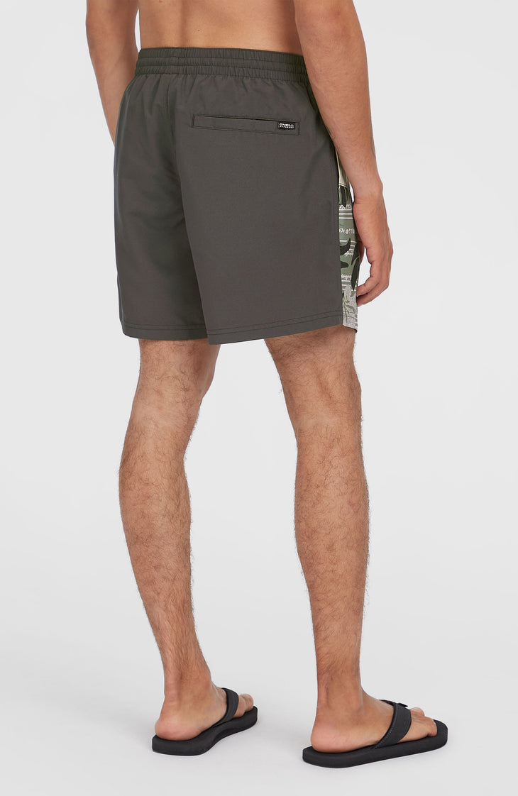Short de bain Cali Block15'' | Green Dusty Flower