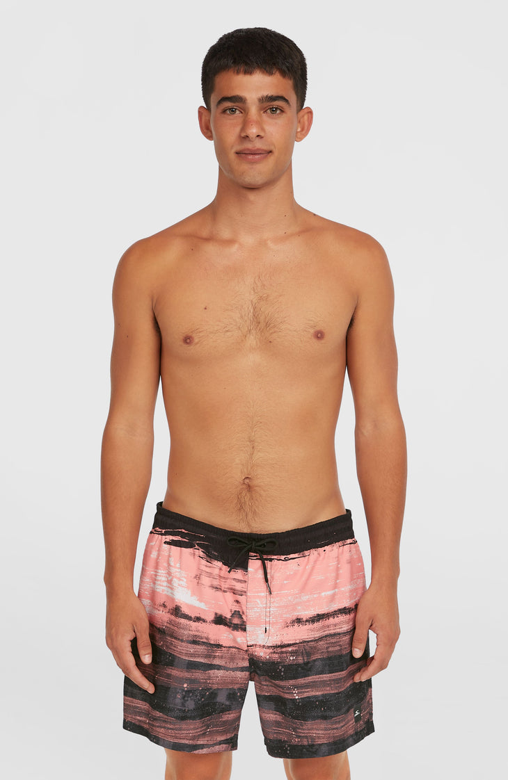 Short de bain Cali Gradient 15'' | Coral Melted Texture