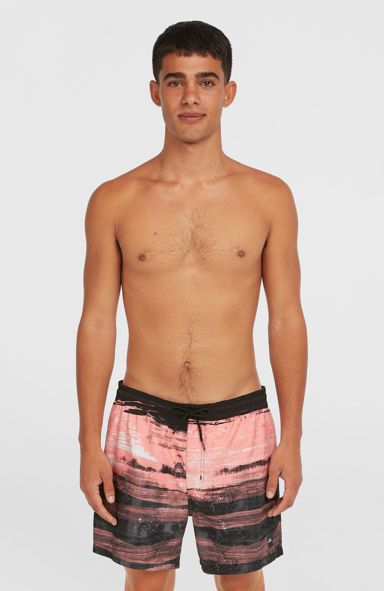 Short de bain Cali Gradient 15'' | Coral Melted Texture Short de bain Cali Gradient 15'' | Coral Melted Texture