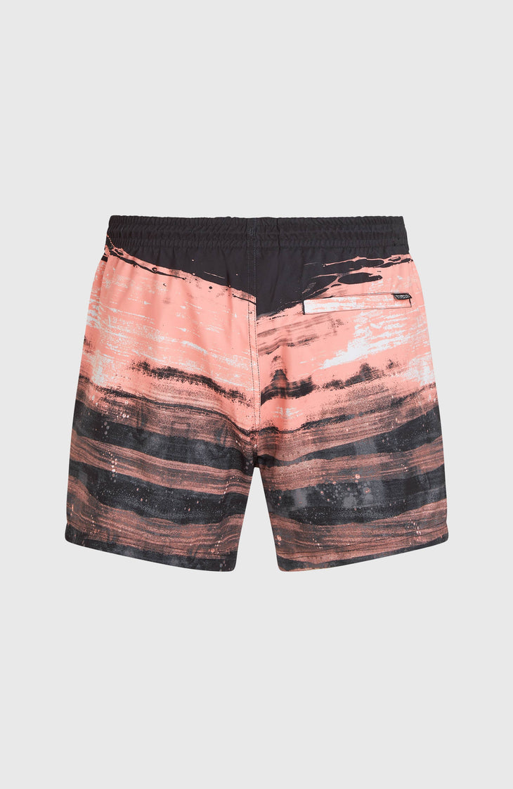 Short de bain Cali Gradient 15'' | Coral Melted Texture