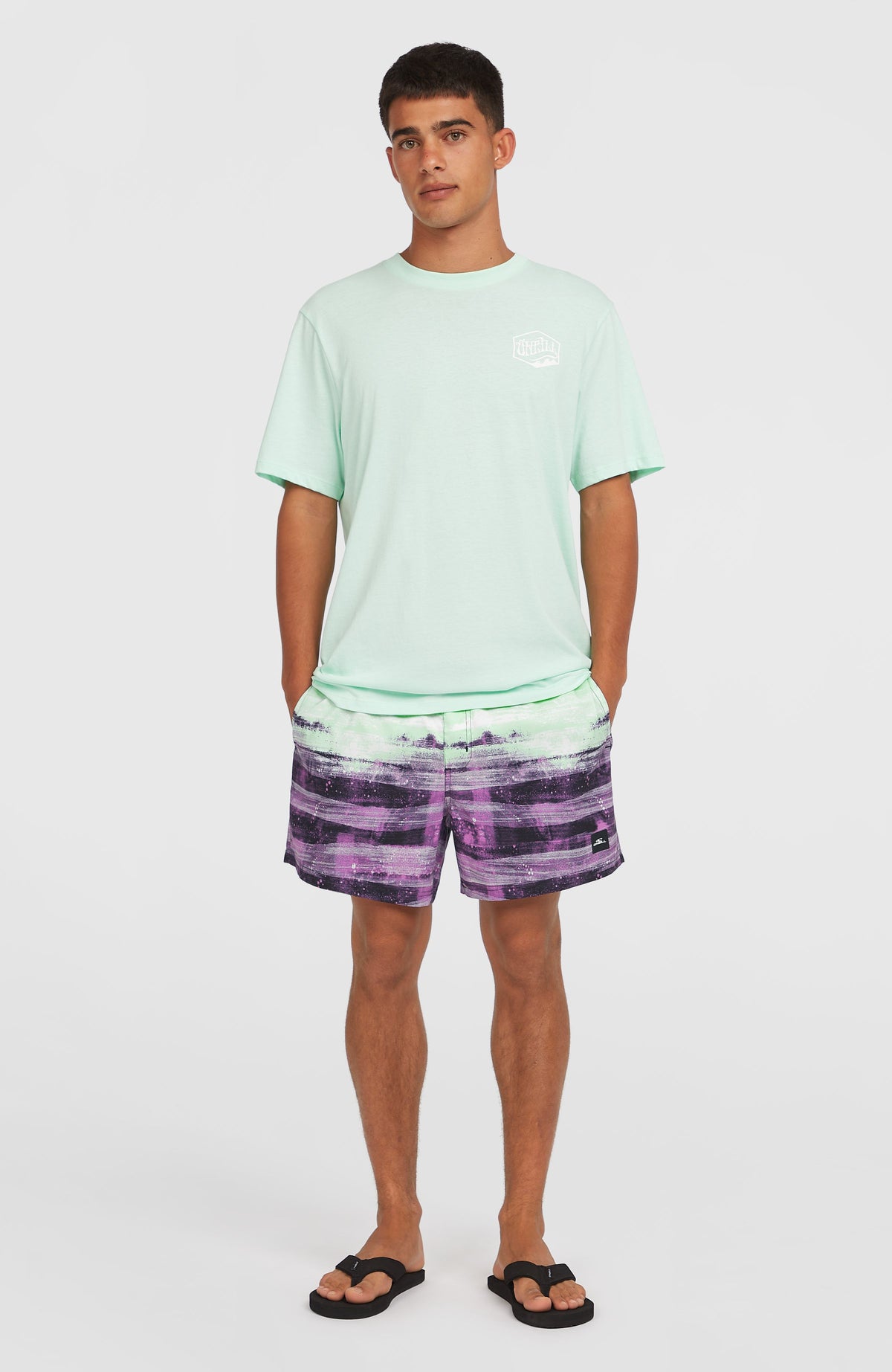 Short de bain Cali Gradient 15'' | Purple Melted Texture