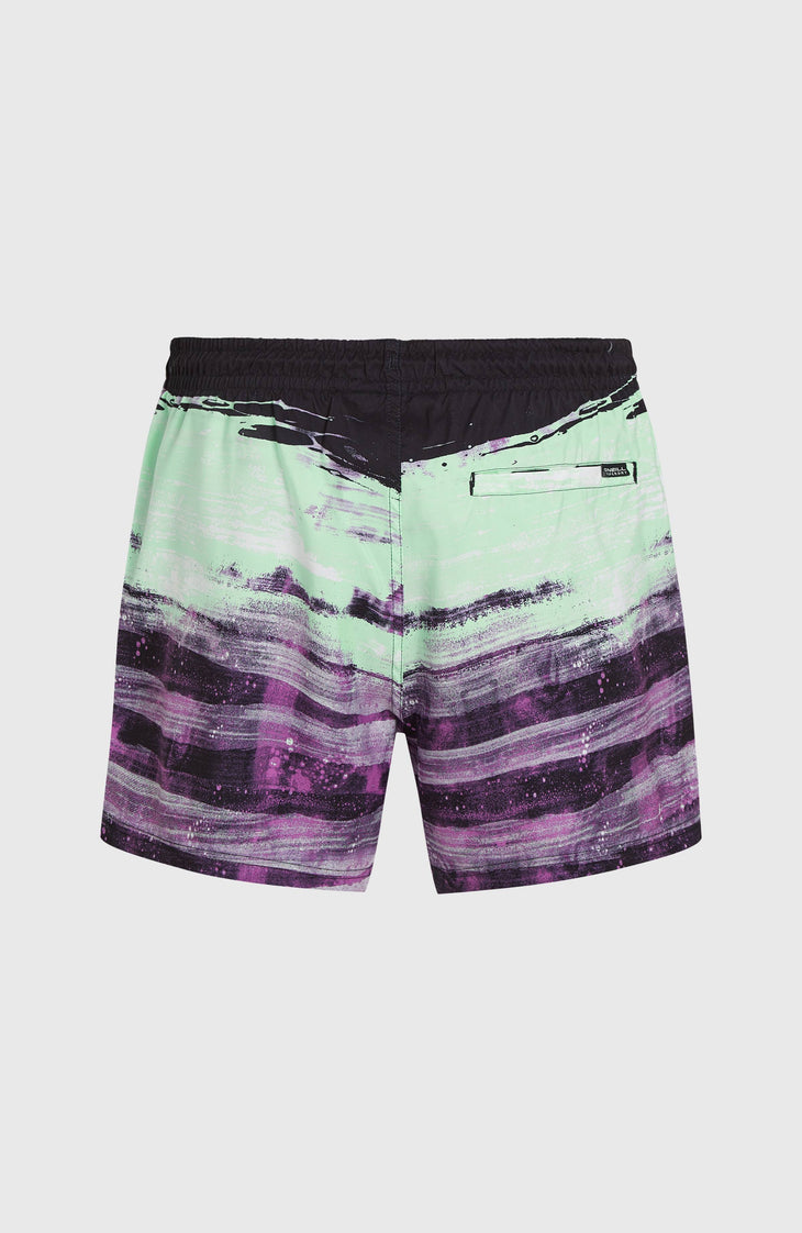 Short de bain Cali Gradient 15'' | Purple Melted Texture