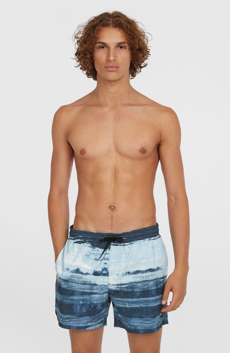 Short de bain Cali Gradient 15'' | Blue Melted Texture Short de bain Cali Gradient 15'' | Blue Melted Texture