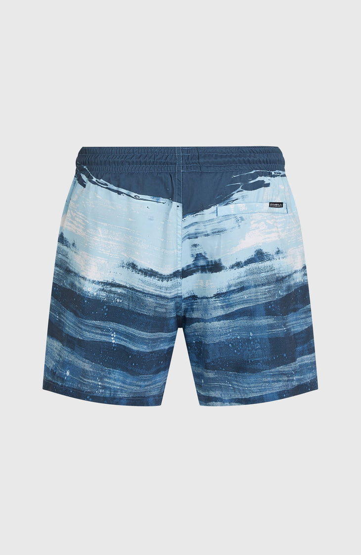Short de bain Cali Gradient 15'' | Blue Melted Texture